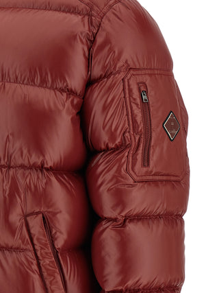 Bordeaux Polyamide Full-Length Jacket