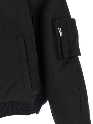 Black Recycled Polyamide Bomber