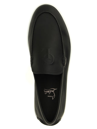 Black Calfskin Slip-On Loafers