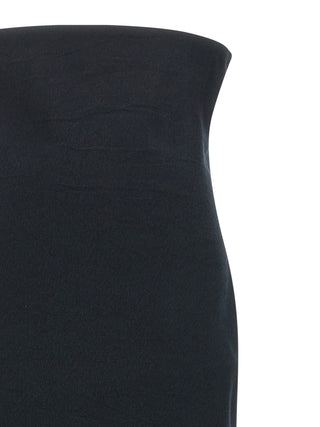 Black Paper Mini Skirt