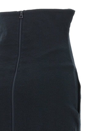 Black Paper Mini Skirt