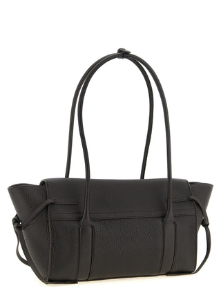 Black Calfskin Shoulder Bag
