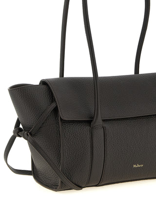 Black Calfskin Shoulder Bag