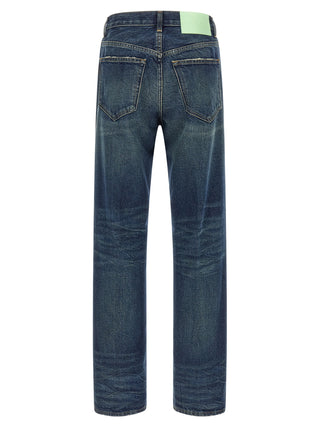 Blue Cotton Relaxed Fit Jeans