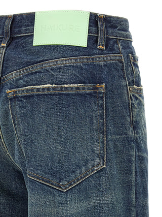 Blue Cotton Relaxed Fit Jeans