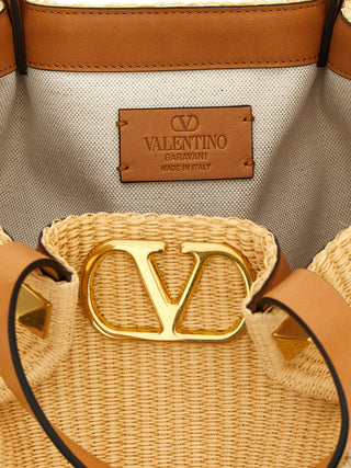 Beige Cotton Tote Bag
