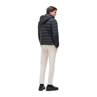 Black Polyamide Full-Length Jacket