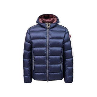 Blue Polyamide Full-Length Jacket