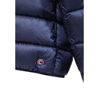 Blue Polyamide Full-Length Jacket