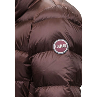 Brown Polyamide Full-Length Jacket
