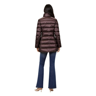 Brown Polyamide Full-Length Jacket
