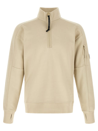 Beige Cotton Sweatshirt
