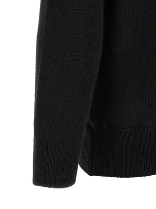 Black Wool Cardigan