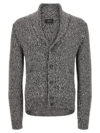 Bicolor Wool Cardigan