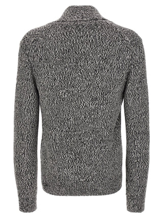 Bicolor Wool Cardigan