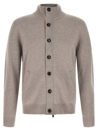 Beige Cashmere Cardigan