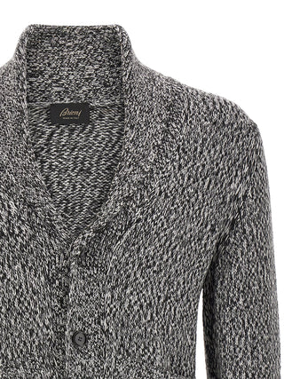 Bicolor Wool Cardigan