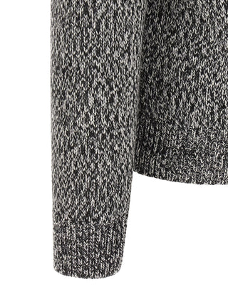 Bicolor Wool Cardigan