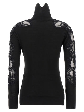 Black Virgin Wool Cardigan