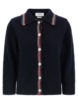 Blue Wool Cardigan