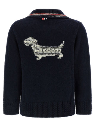 Blue Wool Cardigan