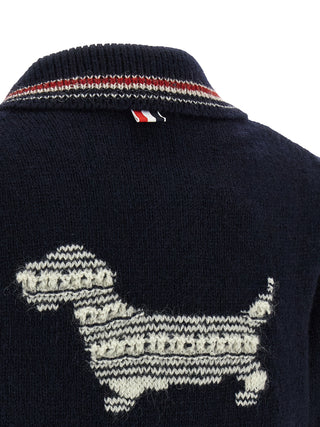 Blue Wool Cardigan