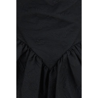 Black Cotton Casual Dress
