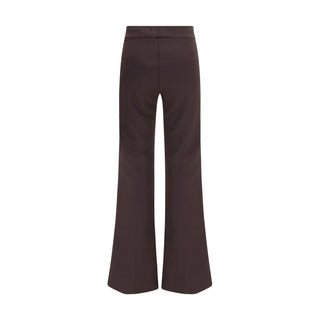 Brown Polyamide Casual Pants