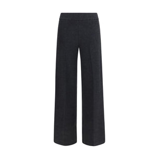 Gray Cotton Casual Pants