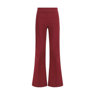 Bordeaux Viscose Casual Pants