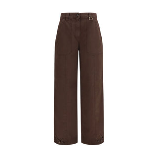 Brown Cotton Cargo Pants