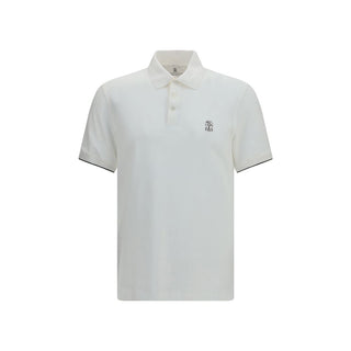 White Cotton Polo Shirt