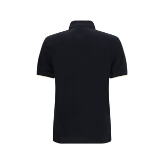 Black Cotton Polo Shirt