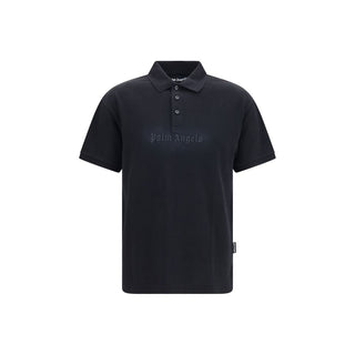 Black Cotton Polo Shirt