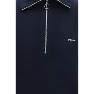 Blue Wool Oves Aries Polo Shirt