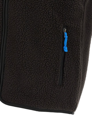 Black Polyester Sleeveless Jacket