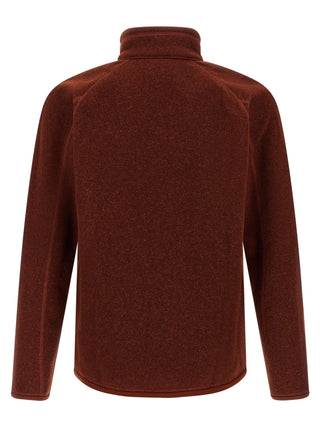 Red Polyester Full-Length Jacket