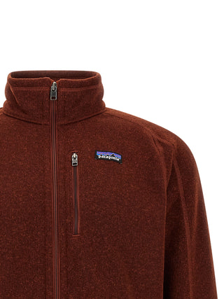 Red Polyester Full-Length Jacket