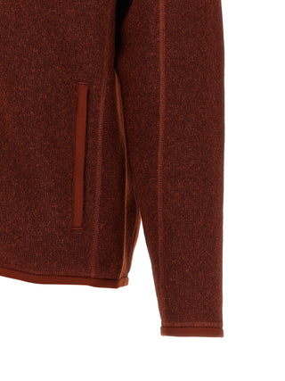 Red Polyester Full-Length Jacket