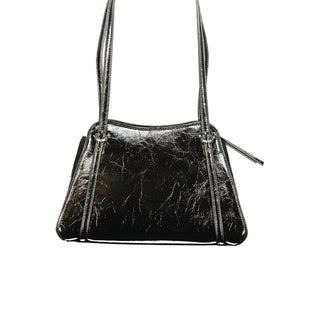 Black Polyurethane Women's Bag