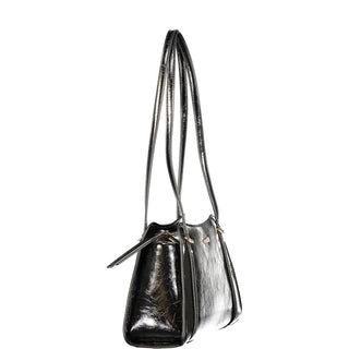 Black Polyurethane Women's Bag