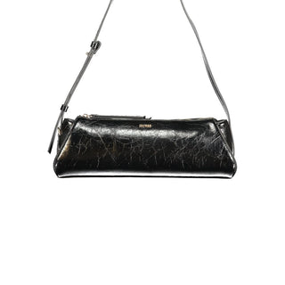 Black Polyurethane Women's Handbag