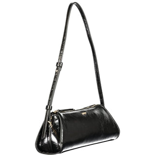 Black Polyurethane Women's Handbag