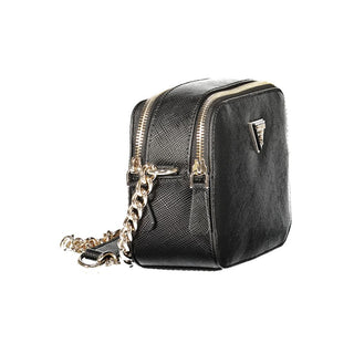 Black Polyurethane Women's Handbag