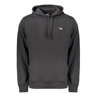 Black Cotton Men's Sweatshirt