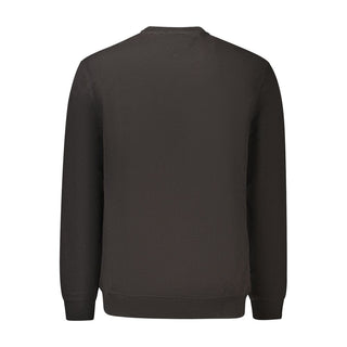 Black Cotton Men's Sweatshirt