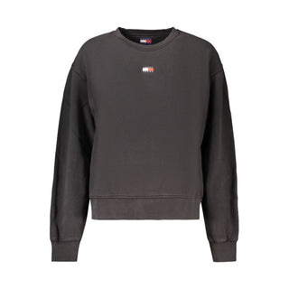 Black Cotton Women's Sweatshirt