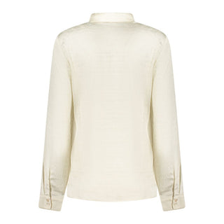 White Polyester Dress Shirt