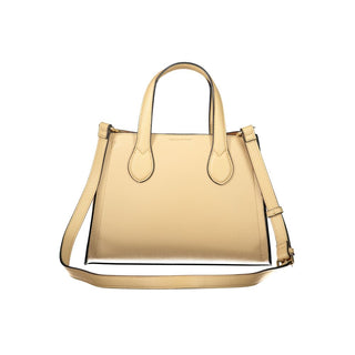 Beige Polyurethane Women's Bag