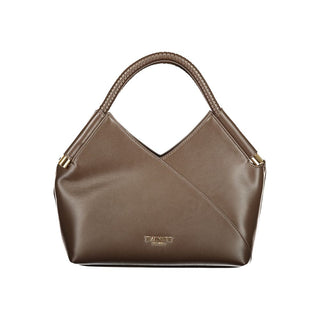 Brown Polyurethane Women's Bag